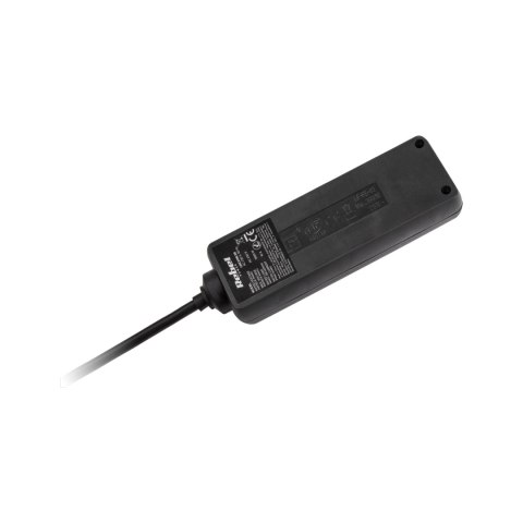 Przedłużacz 3 gniazda 5m typu francuskiego bez przełącznika (3x1,5mm) Rebel czarny