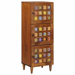 VidaXL Highboard orzech włoski 40 x 33 x 110 cm Drewno z mango