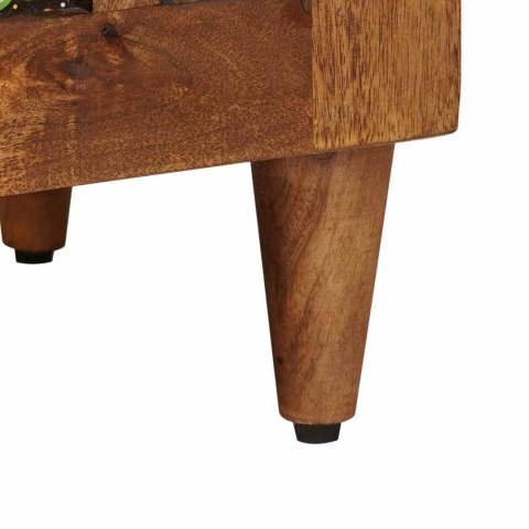 Highboard orzech włoski 40 x 33 x 110 cm Drewno z mango