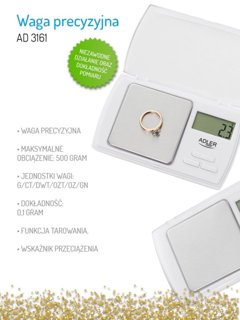 Waga precyzyjna Adler AD 3161 (kolor biały)