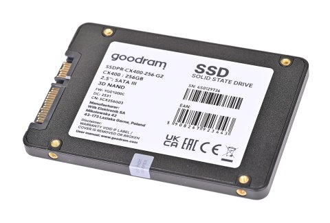 SSD GOODRAM CX400 Gen. 2 256GB SATA III 2,5 RETAIL (OUTLET)