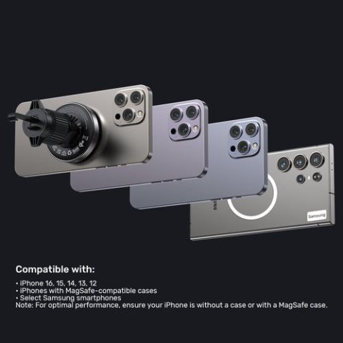 UNITEK ŁADOWARKA SAMOCHODOWA UCHWYT MAGSAFE 38W QI2