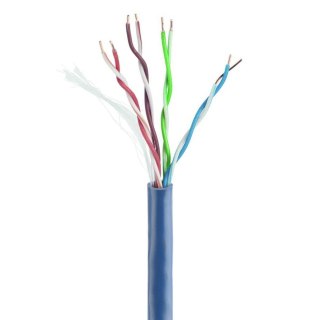 GEMBIRD UTP KABEL DRUT KAT 5E CCA 305M NIEBIESKI AWG24