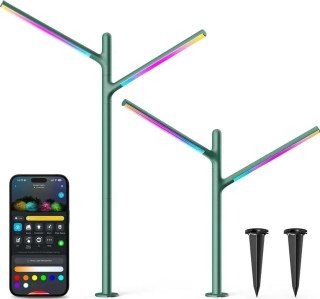 Ogrodowe oświetlenie LED Govee H7086 RGBICWW, RGBWW, 1100 Lm, 2.4GHz Wi-Fi + Bluetooth, IP66