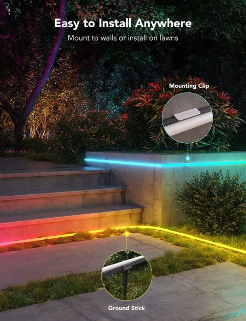 Taśma LED Govee H61A8 Outdoor Neon Strip Lights 10m z Wi-Fi, Bluetooth, RGBIC