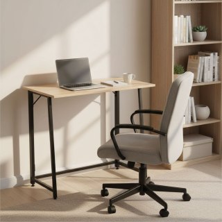 Biurko komputerowe składane 80x45 cm stolik pod laptopa loft jasny dąb ModernHome