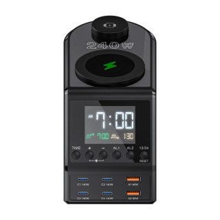 Budzik BLITZWOLF BW-FW10 z ładowarką 240W 2xUSB-A 4xUSB-C