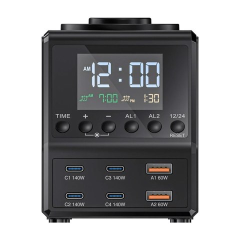 Budzik BLITZWOLF BW-FW10 z ładowarką 240W 2xUSB-A 4xUSB-C