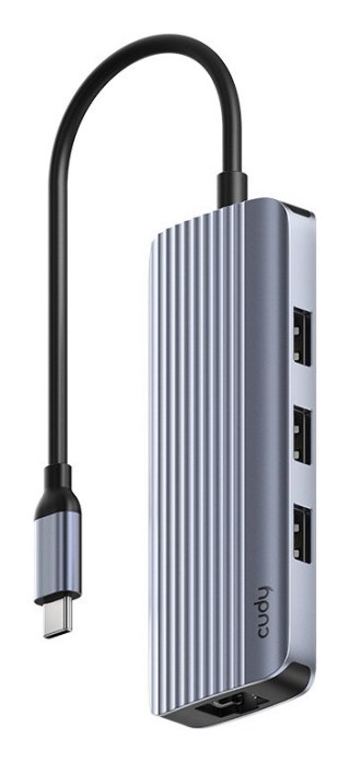 CUDY UH606 6-In-1 USB-C Hub with Gigabit
