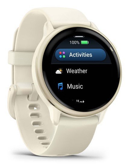 Zegarek Garmin Vivoactive 6, 42mm AMOLED Bone