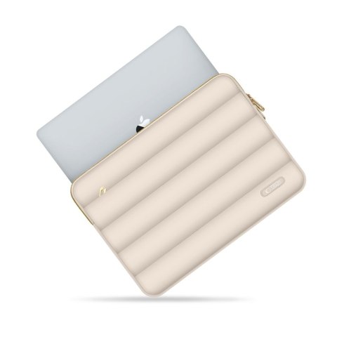 Torba pokrowiec Puffy na laptop tablet 13-14'' + etui na akcesoria - beżowy