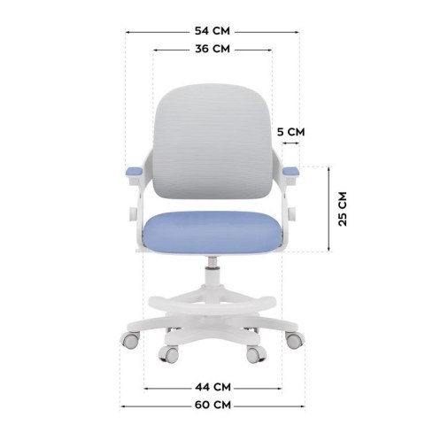 Fotel obrotowy Junior 4.3 Blue-Grey