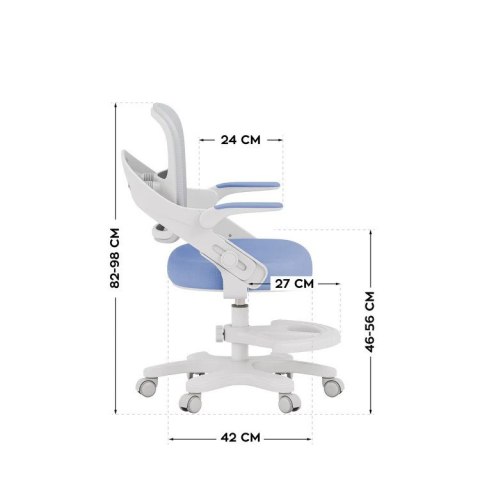Fotel obrotowy Junior 4.3 Blue-Grey