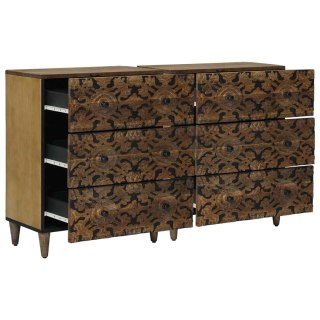 VidaXL Bufet 2 pcs Brązowy 60 x 33,5 x 75 cm Drewno z mango