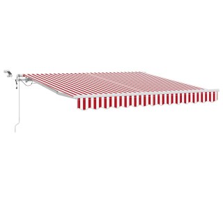 Markiza wysuwana Czerwony i Biały 300 x 250 cm Poliester
