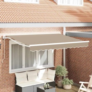 VidaXL Rama markizy Beżowy 250 x 200 cm Poliester z powłoką PU