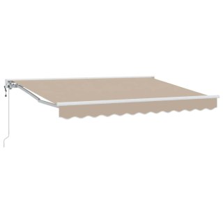VidaXL Rama markizy Beżowy 250 x 200 cm Poliester z powłoką PU