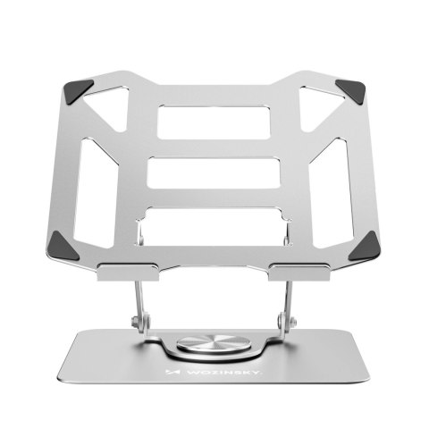 Podstawka chłodząca obrotowa 360 pod laptop tablet - srebrna