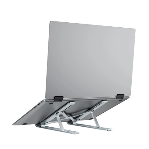 Podstawka składana regulowana pod laptopa - srebrna