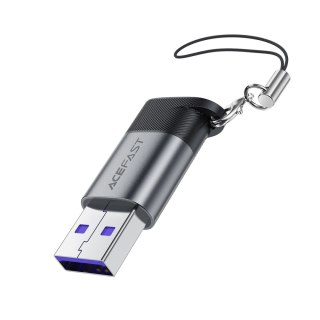 Adapter przejściówka USB-C - USB-A - szary