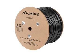 Kabel LAN Lanberg SFTP Kat.7 305m drut outdoor CU Fluke passed czarny
