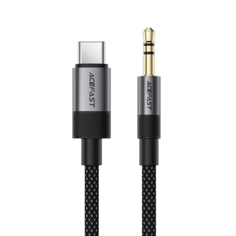 Kabel przewód USB-C - mini jack 3.5mm 1m - czarny