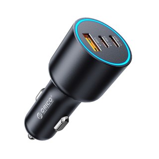 Ładowarka samochodowa USB-A USB-C 165W - czarna