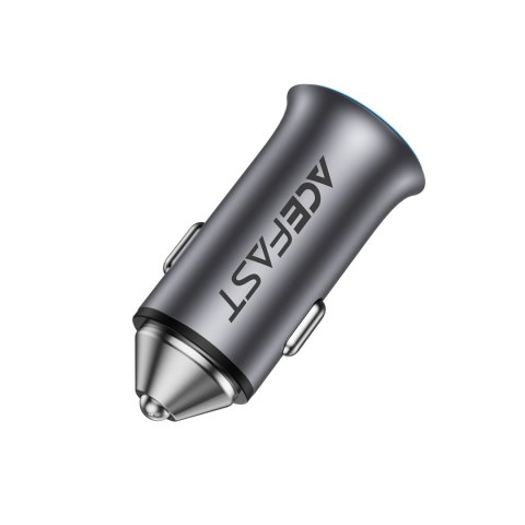 Ładowarka samochodowa USB-A USB-C 95W - szara