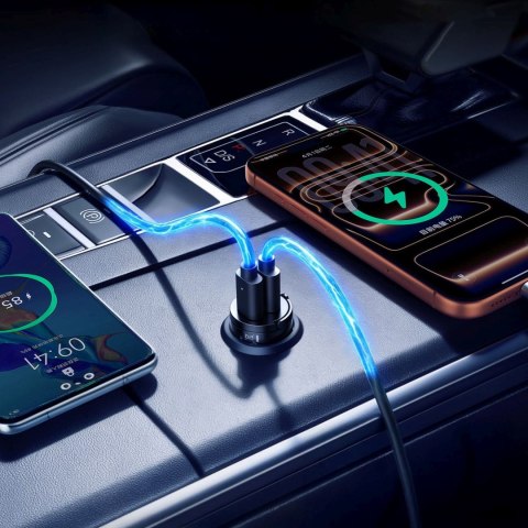 Ładowarka samochodowa USB-C 30W - czarna