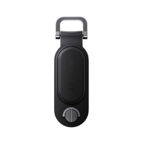 Lokalizator Bluetooth w formie breloka na klucze kompatybilny z Apple Find My - czarny