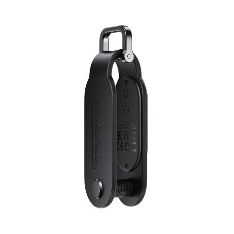Lokalizator Bluetooth w formie breloka na klucze kompatybilny z Apple Find My - czarny