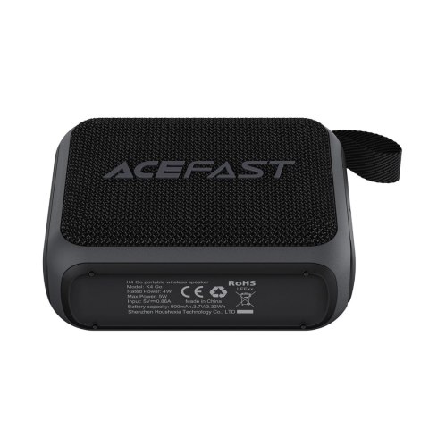Mini głośnik bezprzewodowy wodoodporny K4 Go Bluetooth IPX7 - czarny
