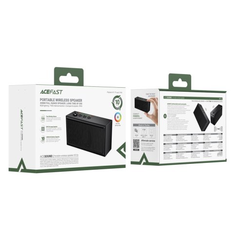 Głośnik bezprzewodowy z trybem stereo i ENC Bluetooth microSD TWS - czarny