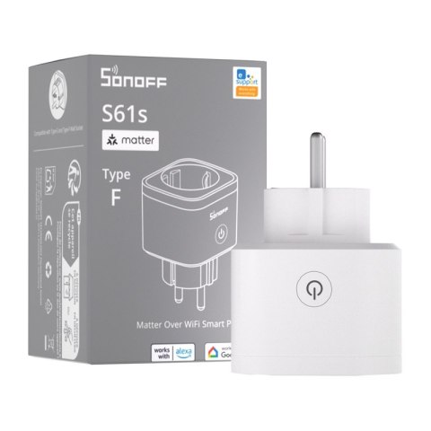 Wtyczka zewnętrzna SONOFF S61s Matter prze WiFi
