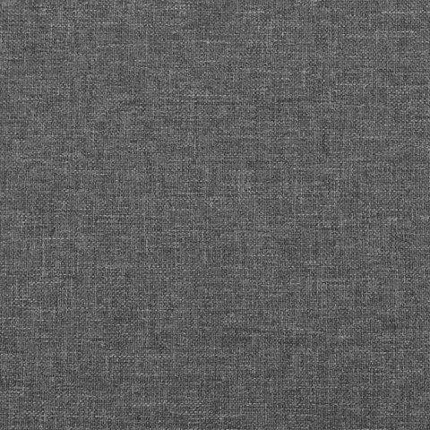 Łóżko kontynentalne z materacem, ciemnoszara tkanina 200x200 cm