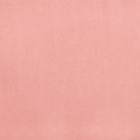 Łóżko kontynentalne z materacem, różowe, 160x200 cm, aksamit