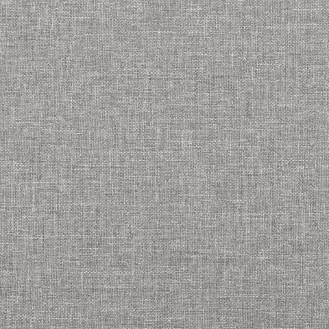 Łóżko kontynentalne z materacem, jasnoszare, tkanina, 90x200 cm