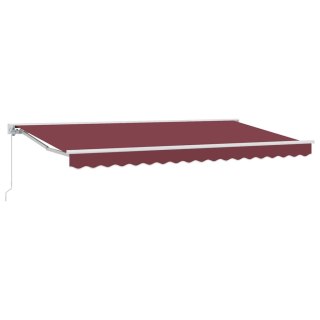 Rama markizy bordowy 400 x 200 cm Poliester z powłoką PU