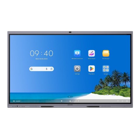 Monitor interaktywny HIKVISION DS-D5B75RB/FP 75" 4K (Android 14 upg. 16; EDLA) z kamerą