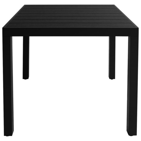 5-cz. zestaw mebli ogrodowych, aluminium, czarny