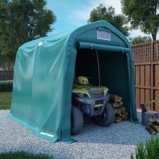 Namiot garażowy z PVC, 1,6 x 2,4 m, zielony
