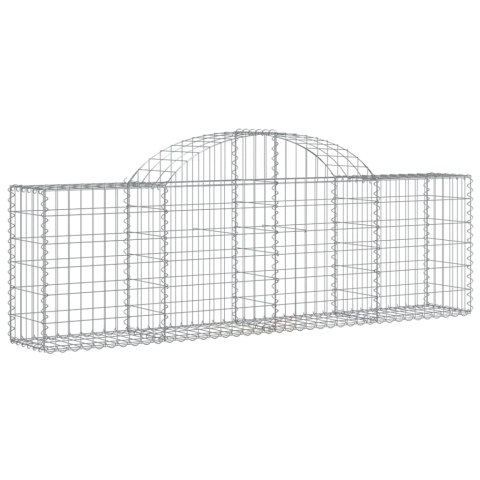 Kosze gabionowe, 20 szt, 200x30x60/80 cm, galwanizowane żelazo