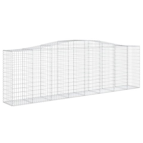 Kosze gabionowe, 20 szt, 400x50x120/140cm, galwanizowane żelazo