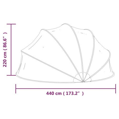Kopuła basenowa 440x220 cm
