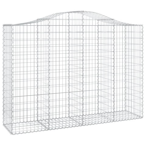 Kosze gabionowe, 10 szt, 200x50x140/160cm, galwanizowane żelazo