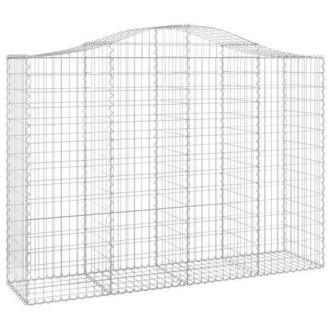 Kosze gabionowe, 12 szt, 200x50x140/160cm, galwanizowane żelazo