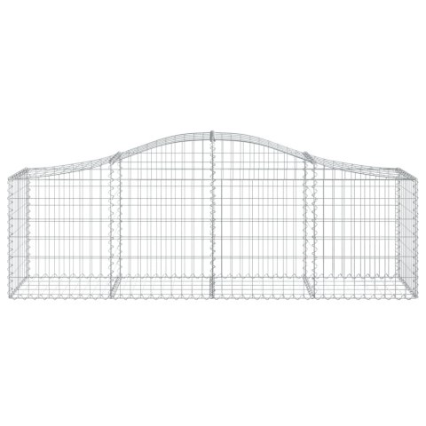 Kosze gabionowe, 18 szt, 200x50x60/80 cm, galwanizowane żelazo