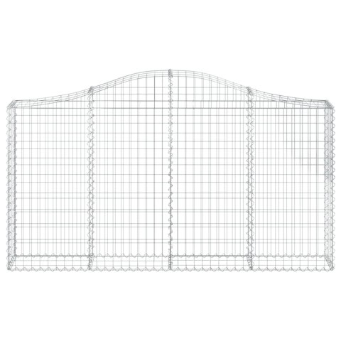 Kosze gabionowe, 20 szt, 200x30x100/120cm, galwanizowane żelazo