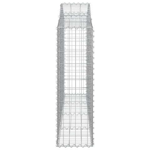 Kosze gabionowe, 20 szt, 200x30x100/120cm, galwanizowane żelazo