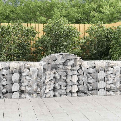 Kosze gabionowe, 20 szt, 200x50x80/100 cm, galwanizowane żelazo